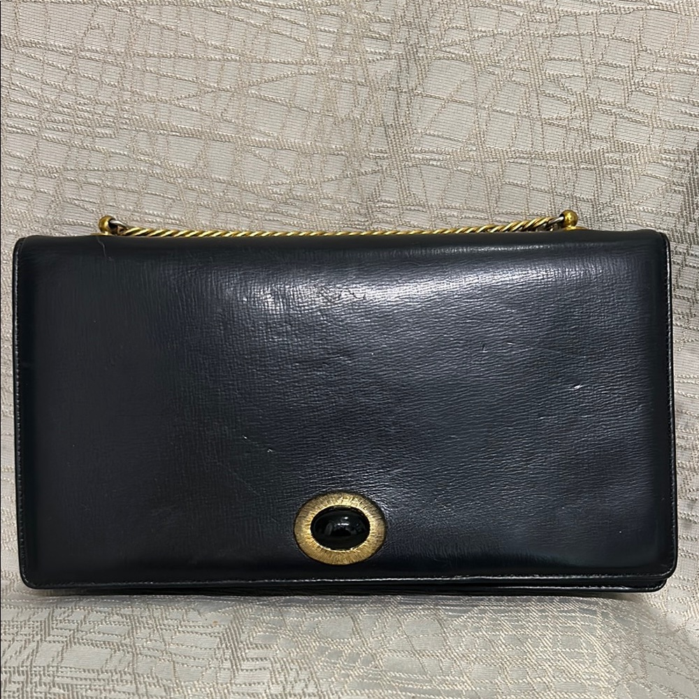 Vintage 1950s Rendl original clutch with attached coin purse.